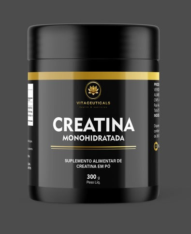Creatina monohidratada | 100% Pura | 300 Gramas
